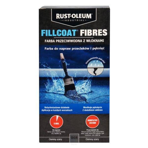 Fillcoat Fibers zestaw naprawczy do przecieków i pęknięć na dachu pod wodą i na mrozie