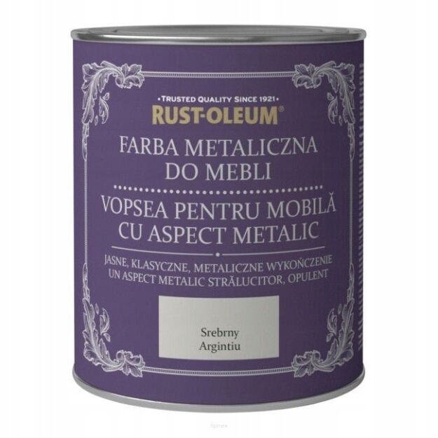 OUTLET: Farba kredowa do mebli Rust-Oleum metaliczna 750ml