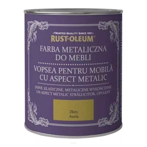Farba kredowa do mebli Rust-Oleum metaliczna 750ml
