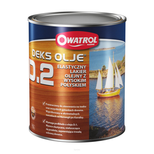 MARINE D2 Oleisty Lakier do łodzi