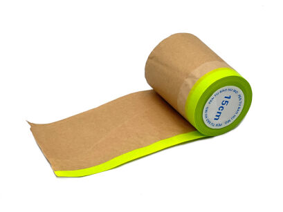 Rolka papieru maskującego z taśmą samoprzylepną 15m x 15cm
