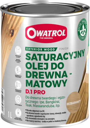 Olej do drewna egzotycznego Owatrol D1 PRO