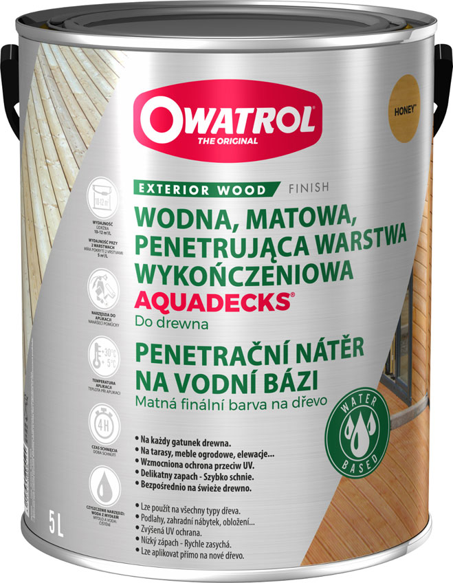 Owatrol aquadecks wodny olej do drewna