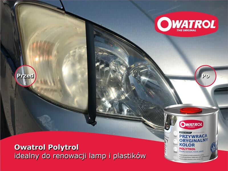 Odnawianie Lamp i poszarzałych plastików z Owatrol PolytrolOdnawianie Lamp i poszarzałych plastików z Owatrol Polytrol