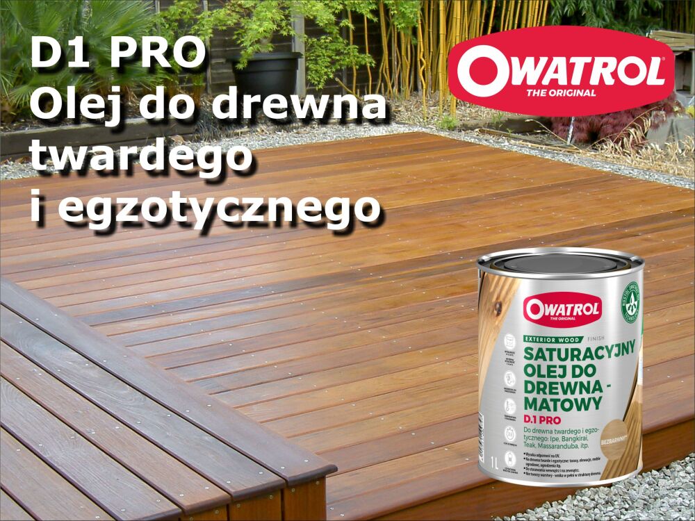 Olej do drewna twardego i egzotycznego. Wszystko o Deks D1