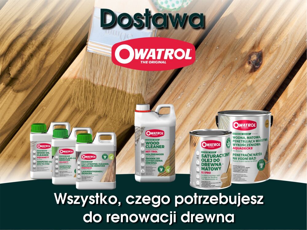 Dostawa Owatrol. Sezon na renowację drewna czas start!