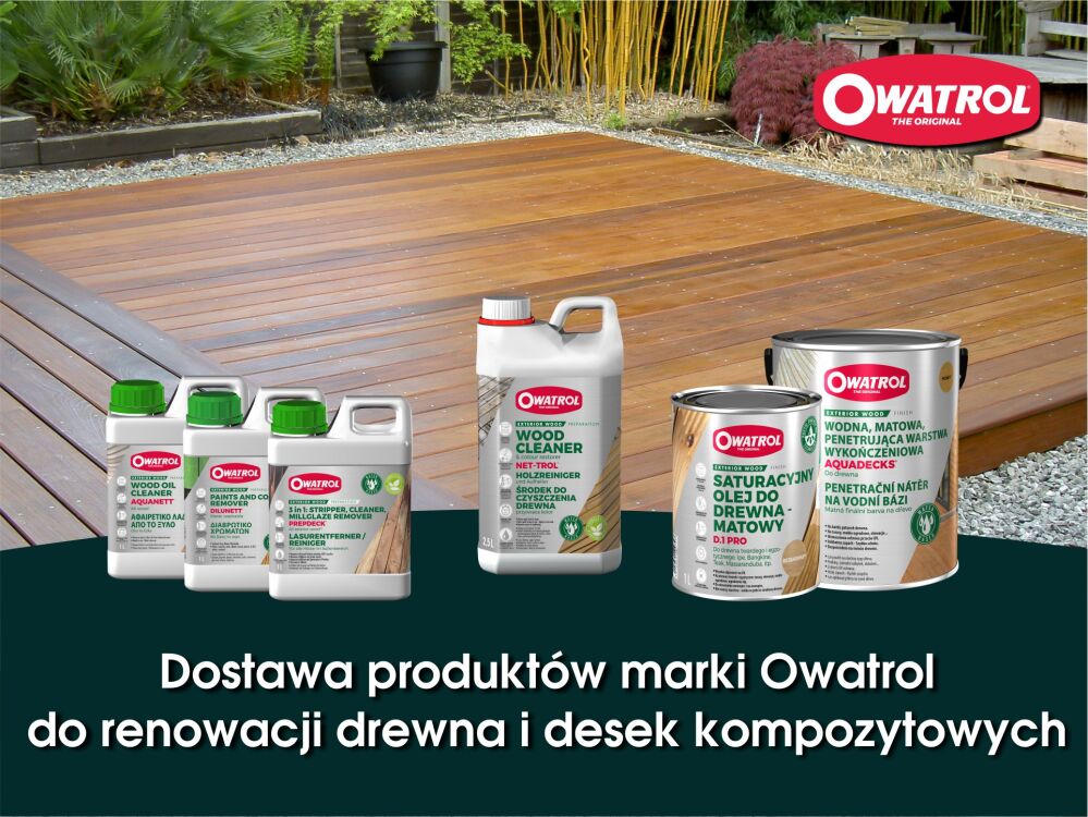 Dostawa Owatrol. Sezon na renowację drewna i desek kompozytowych czas start!